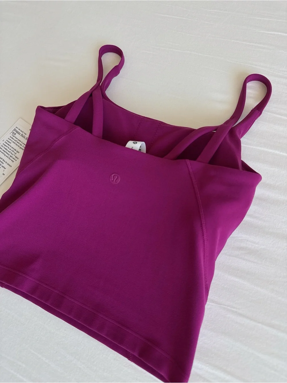 lululemon Strappy Nulu Shelf Tank Magenta Purple MGPR Size 2